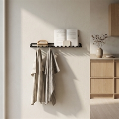 SECTOR Knagerække i metal - Sort